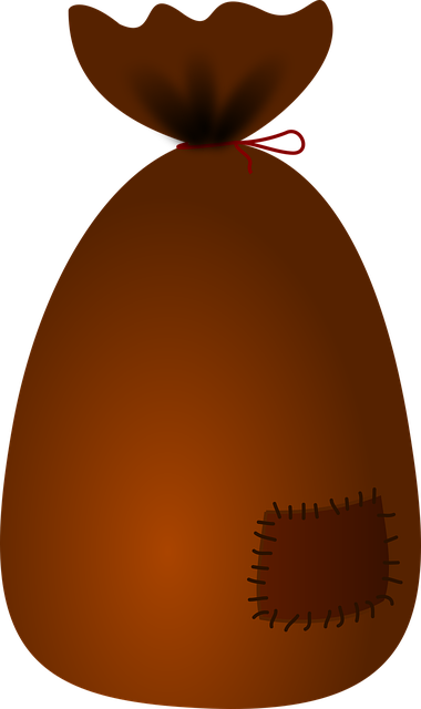 Free bag patch brown illustration