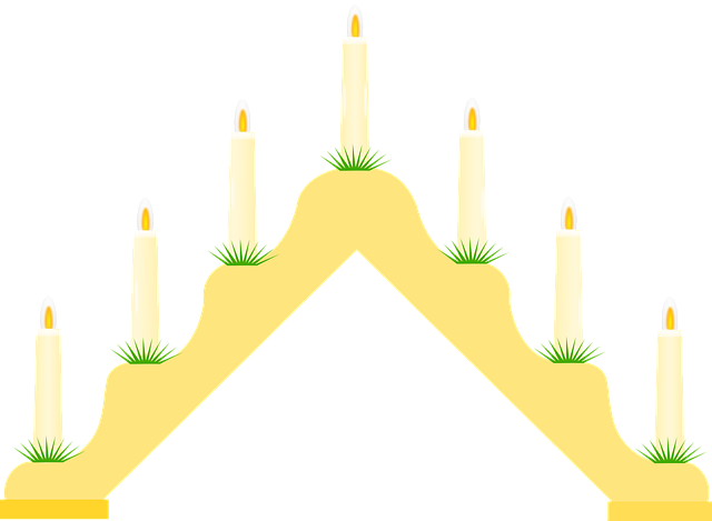 Free candlestick candle christmas illustration