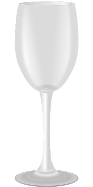 Free wine empty glass vector