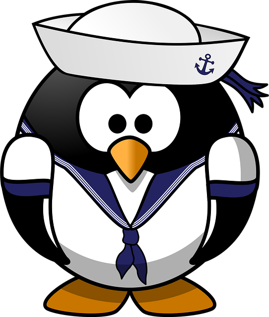 Download free HD stock image of Tux Anchor Free tux anchor animal vector
