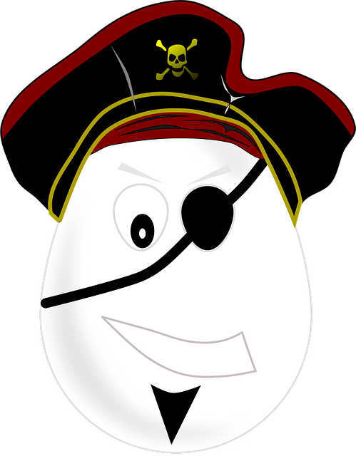 Free pirate man one eyed vector