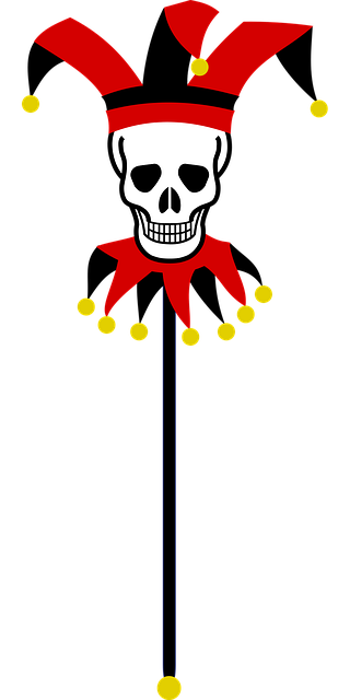 Free skull stick bells vector