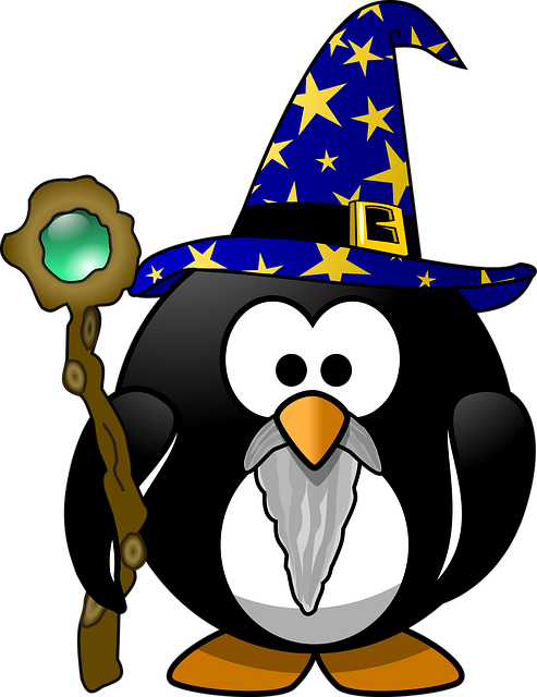 Free gandalf tux animal illustration