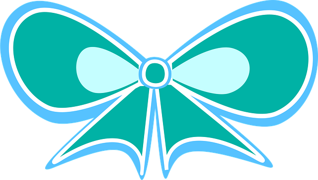 Free fashion ribbon blue vector