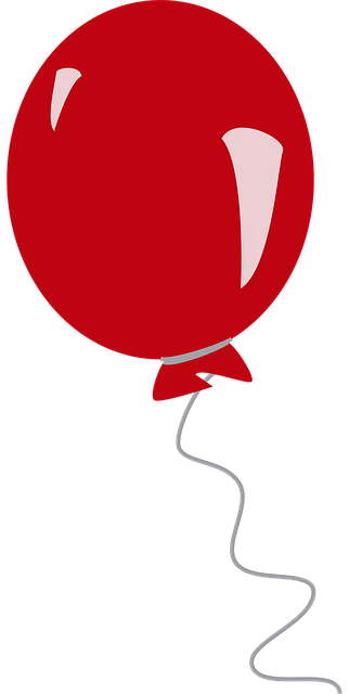 Free balloon party float illustration