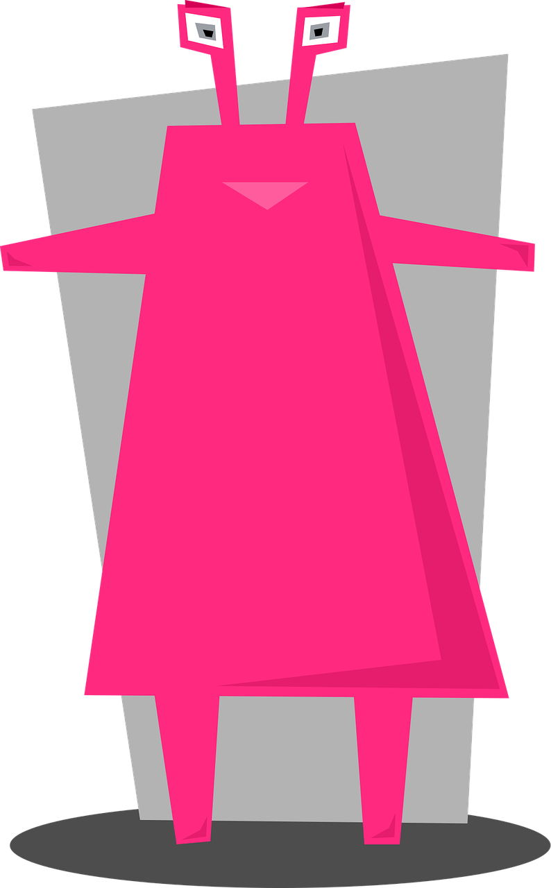 Free creature funny alien vector