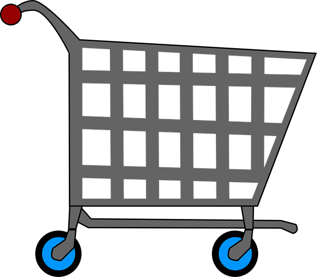 Free basket cart ecommerce illustration