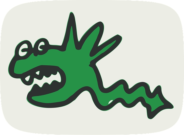 Free monster dragon sea monster vector