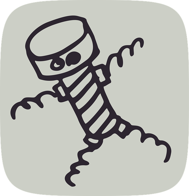 Free mechanic monster screw vector