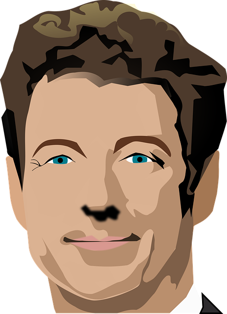 Free rand paul republican senator vector