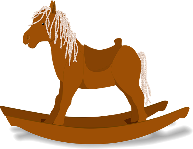 Free rocking horse rocker nature illustration