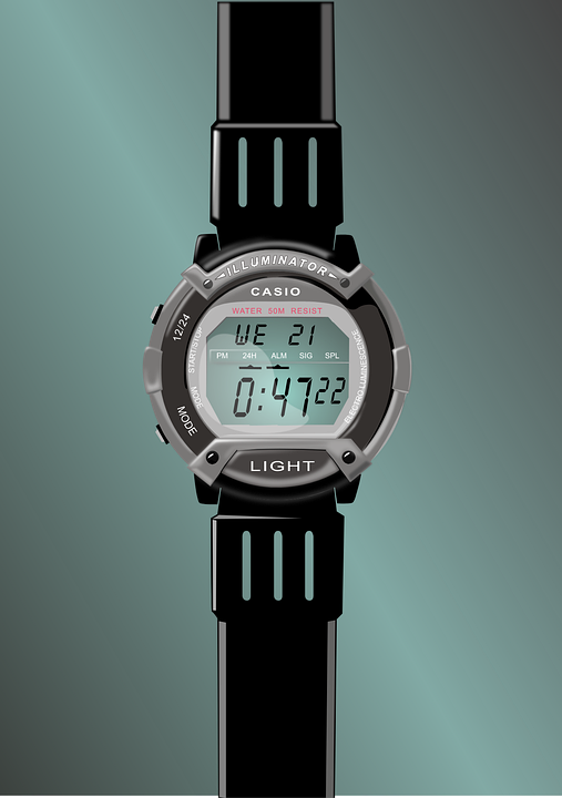 Digital Clock Watch Wrist Free vector graphic on Pixabay