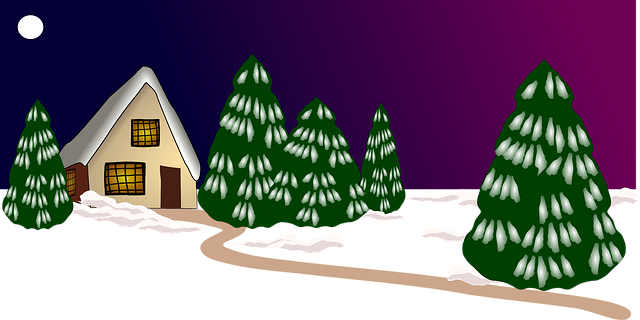 Free winter season christmas vector