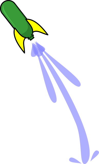 Free rocket water rocket launch vector