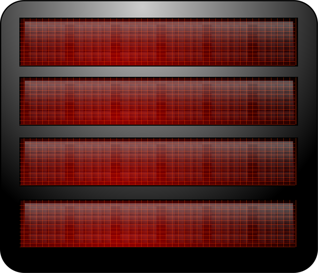 Free heater battery cells vector