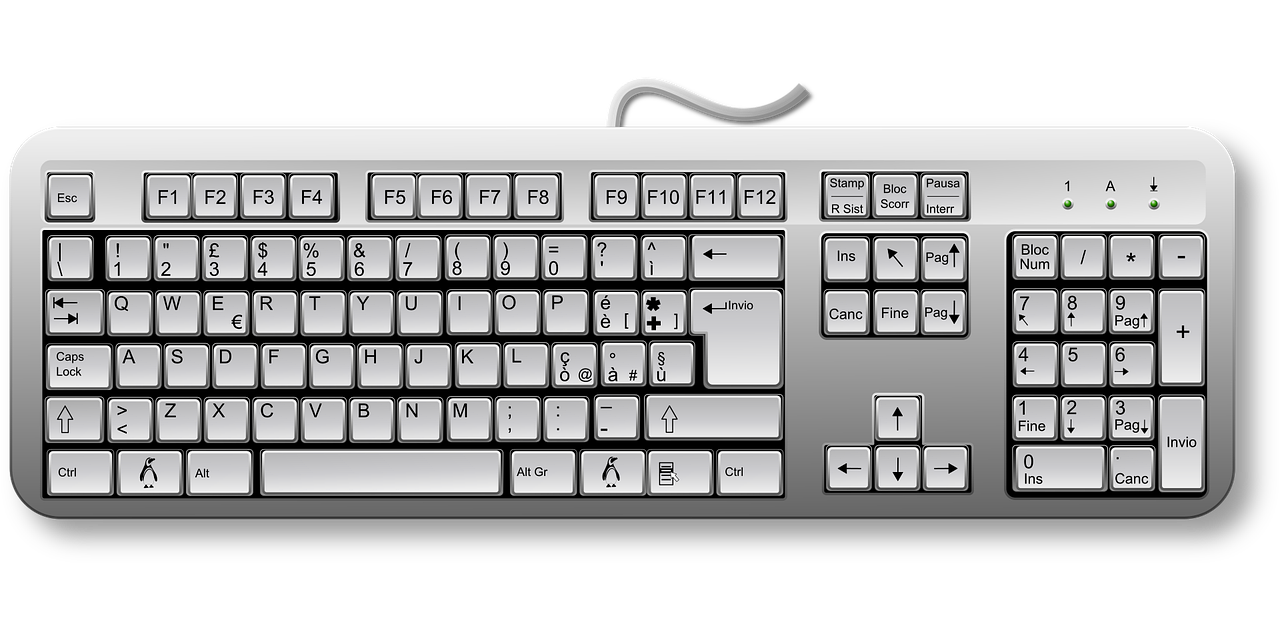 Immagine Vettoriale Gratis Tastiera Tasti Computer Hardware Immagine Vettoriale Gratis Tastiera Tasti Computer Hardware