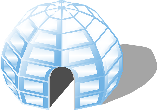 Free igloo ice house vector