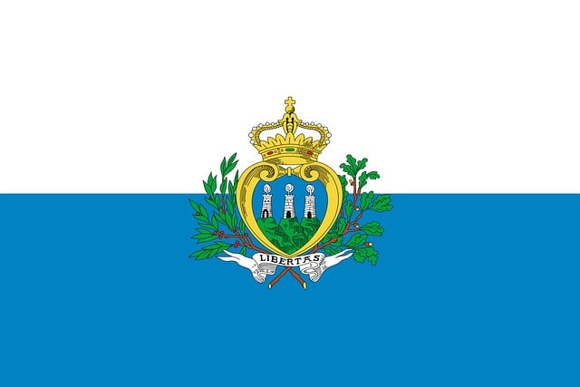 Free san marino flag national flag vector