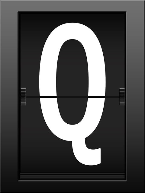 Free alphabet q literacy illustration
