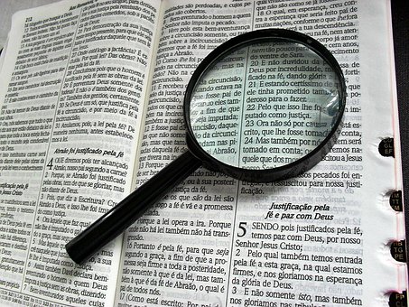 Free Magnifying Glass Bible photo and picture
