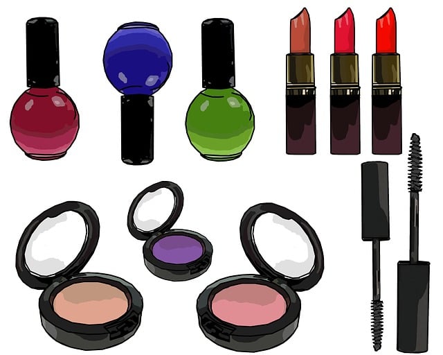 Free blush foundation eye shadow illustration