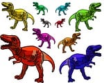 rainbow, red, blue
