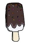 chocolate, popsicle, ice cream