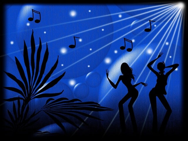 Free background night dancing illustration