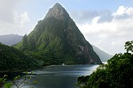 piton, caribbean, volcano