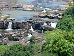 waterfall, umgeni river, veldt