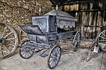 hearse, horse drawn, antique