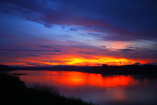 Free Sunset River photo and picture