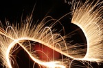 sparkler, fireworks, light paint