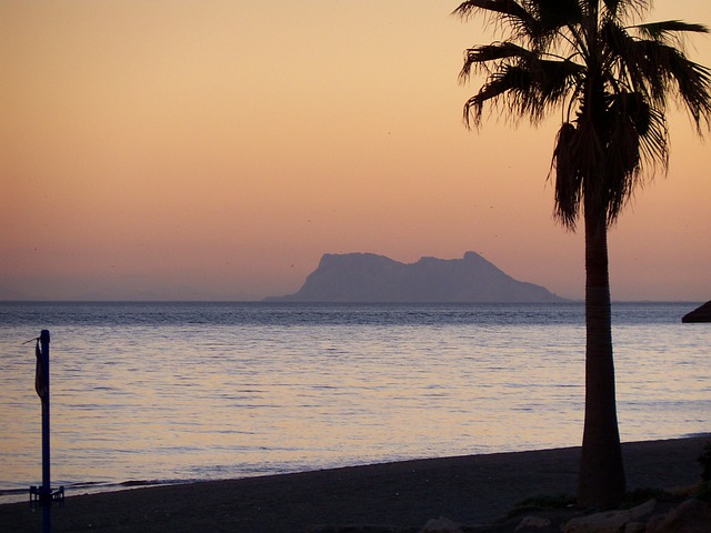 Free Gibraltar Sunset photo and picture