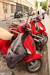 vespa, scooter, street
