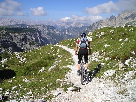 Mountain Bike, Bike, Transalp, Cyclists