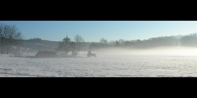 Trator, Tratores, Panorama, Natureza