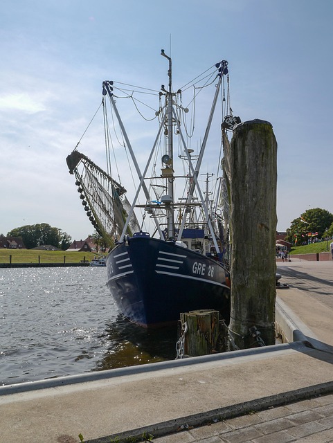 Greetsiel, Havn, Kyst, Skib, Fiskekutter