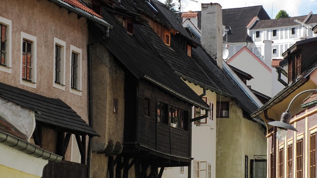 Cesky Krumlov, Krumau, Dächer