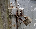 lock, padlock, old