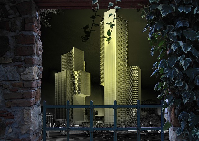 Free digital art city cities illustration