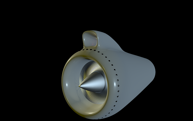 Free engine jet parts for aircraft illustration