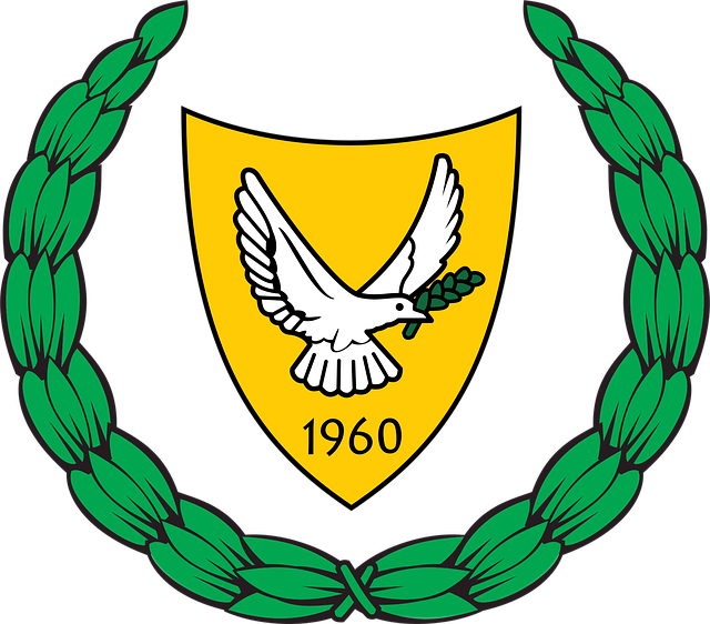 Free cyprus coat of arms ensign illustration