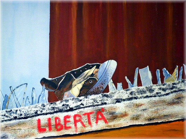 Kunst, Acrylfarben, At Male, Sneaker