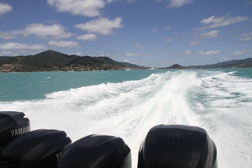 great barrier reef on boat