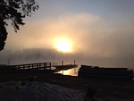 sunrise, sunset, lake