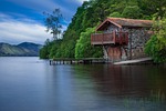 boat house, cottage, waters