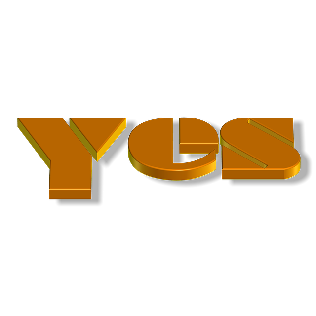 Free yes consent positive illustration