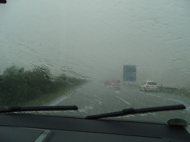 Automóvel, Chuva, Janela Da Frente