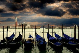 Venice, Gondolas, Italy, Venezia